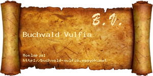 Buchvald Vulfia névjegykártya